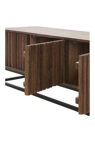 Mueble de TV de madera de mango - 115 x 45 x 40 cm
