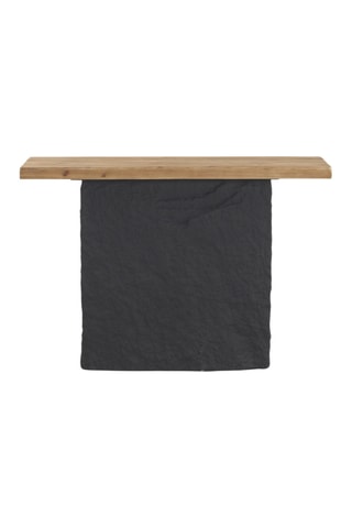 Consola de madera - Natural y negro