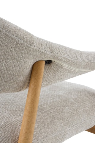 Sillón - Blanco - Tela de felpa