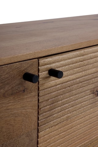 Aparador de 4 puertas de madera de mango - 170 x 80 x 40 cm