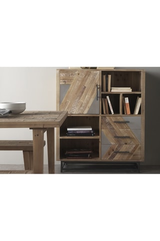 Mueble - Natural y gris