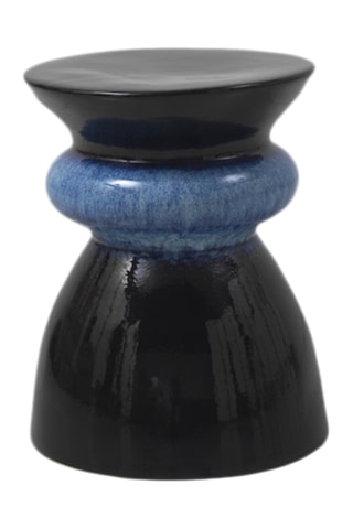 Mesa auxiliar - Taburete - Negro y azul