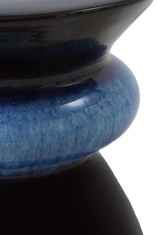 Mesa auxiliar - Taburete - Negro y azul