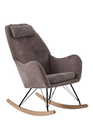 Sillón mecedor - Marrón claro - De poliéster