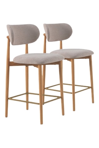 2 taburetes de roble - 46 x 94 x 53 cm