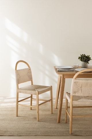 4 sillas de madera de fresno - 44 x 88 x 45 cm