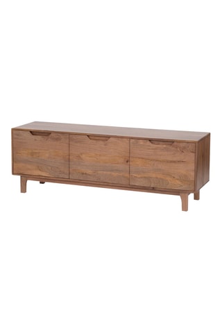 Mueble de TV de 3 puertas de madera de mango - 160 x 40 x 55 cm