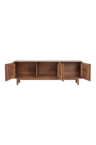 Mueble de TV de 3 puertas de madera de mango - 160 x 40 x 55 cm