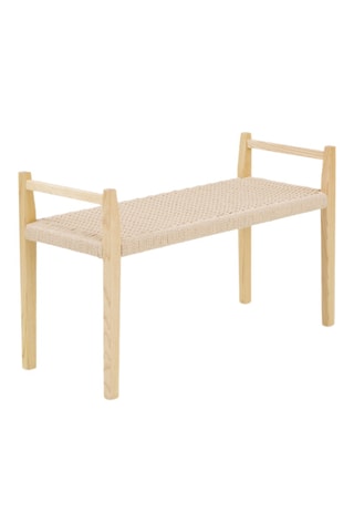 Banco de madera de fresno - 100 x 61 x 40 cm