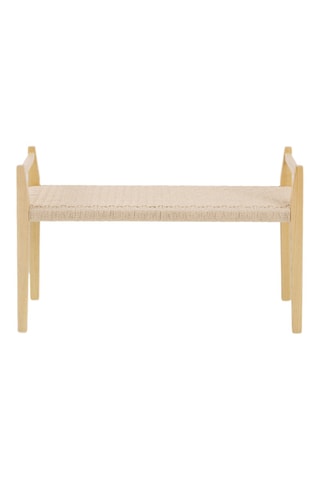 Banco de madera de fresno - 100 x 61 x 40 cm