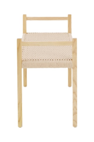 Banco de madera de fresno - 100 x 61 x 40 cm