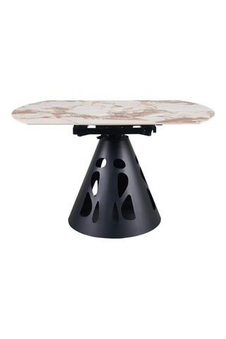 Mesa de comedor extensible de cerámica - 135 x 90 x 76 cm