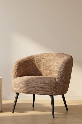 Sillón - Beige - Tela de felpa