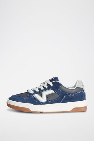 Baskets en cuir Upland - Bleu marine