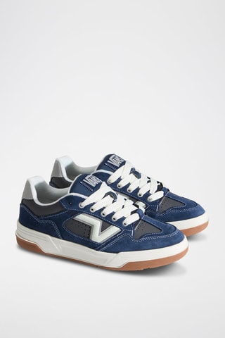 Baskets en cuir Upland - Bleu marine