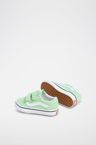 Baskets en cuir Old Skool V - Vert clair - Vans