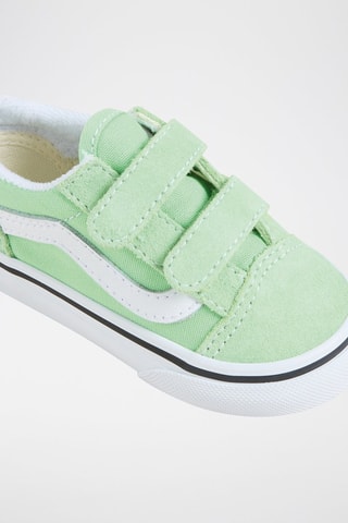 Baskets en cuir Old Skool V - Vert clair - Vans