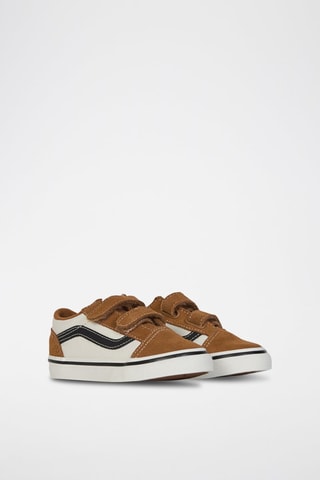 Baskets en nubuck Old Skool V - Marron et blanc