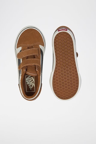 Baskets en nubuck Old Skool V - Marron et blanc