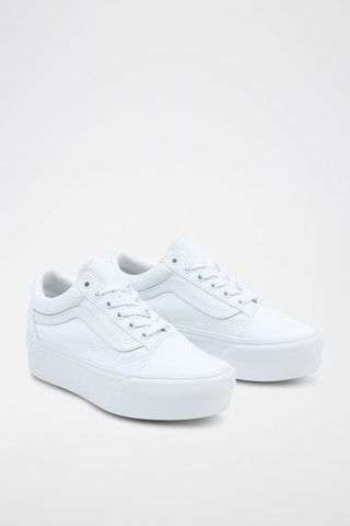 Baskets plateformes Old Skool Stackform - Blanc - Vans