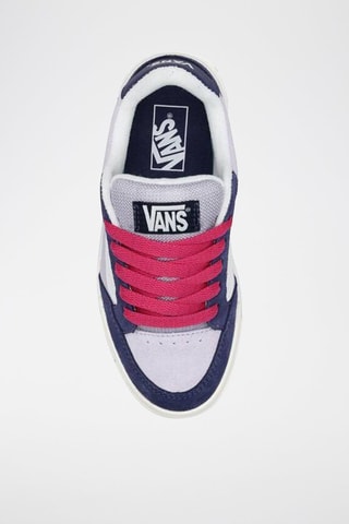 Baskets en nubuck Hylane - Violet et bleu marine