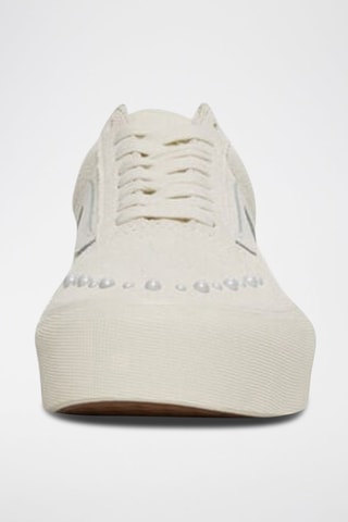 Baskets plateformes en nubuck Old Skool Platform - Gris clair