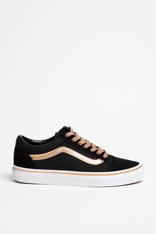 Baskets en nubuck Old Skool - Noir et doré