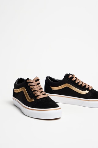 Baskets en nubuck Old Skool - Noir et doré