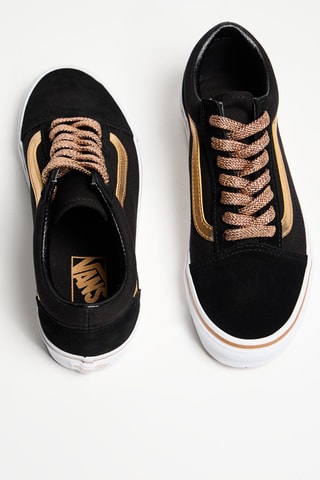 Baskets en nubuck Old Skool - Noir et doré