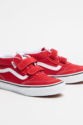 Baskets en nubuck Brooklyn Mid V - Rouge
