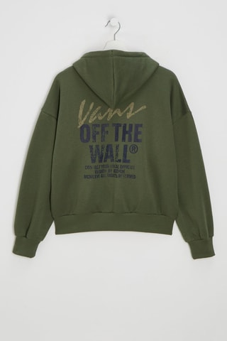 Sweat à capuche Ladywall Retro Zip Hoodie - Vert kaki - Adidas - Vans