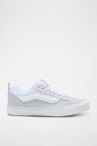 Baskets en nubuck Knu Skool - Gris clair et blanc