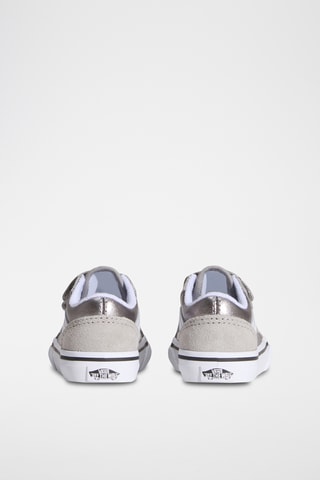 Baskets en nubuck Old Skool V - Gris clair et argenté