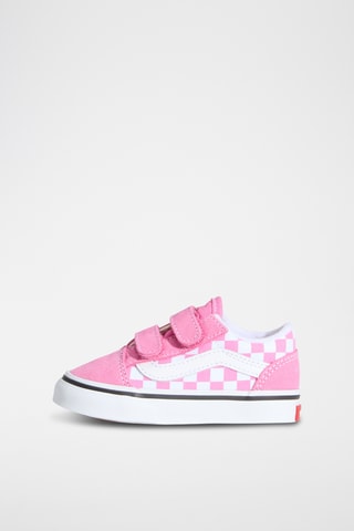 Baskets en nubuck Old Skool V - Rose et blanc