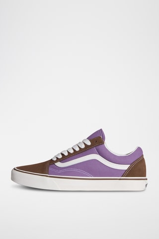 Baskets en nubuck Old Skool - Violet et marron