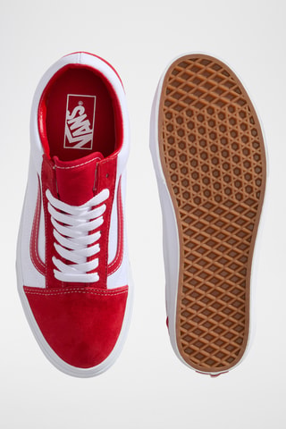 Baskets en nubuck Old Skool - Rouge
