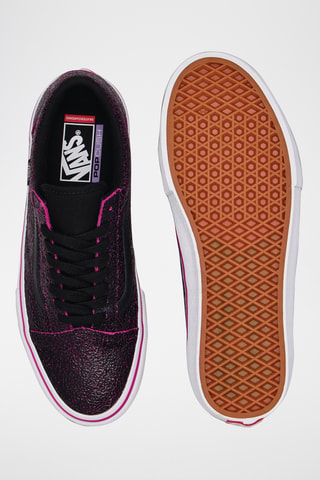 Baskets en cuir Skate Old Skool - Noir et violet