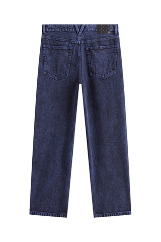 Jean baggy Check-5 - Indigo chiné