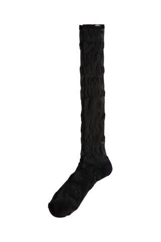 Chaussettes hautes Enthusiast Sheer - Noir