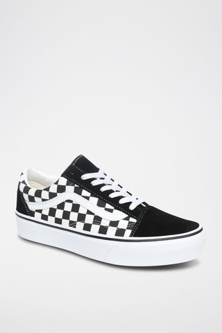 Baskets plateformes en cuir Old Skool Platform - Noir et blanc