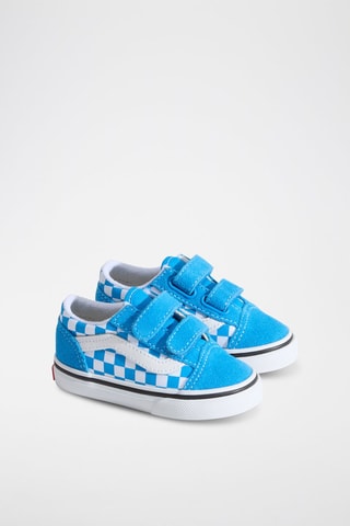 Baskets en nubuck Old Skool V - Ciel et blanc