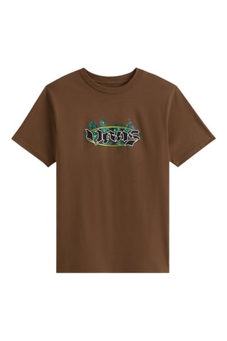 T-shirt - Marron foncé et noir
