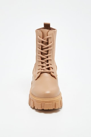 Botines con plataforma - Topo