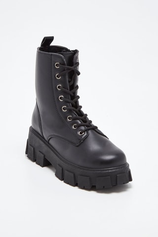 Botines con plataforma - Negro