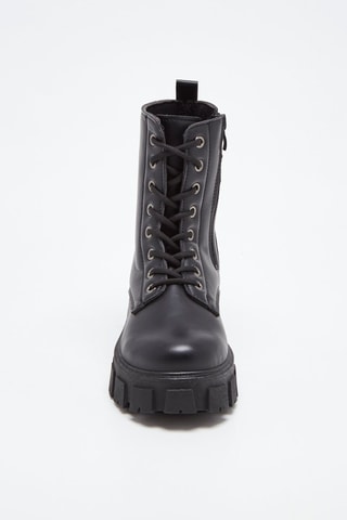 Botines con plataforma - Negro