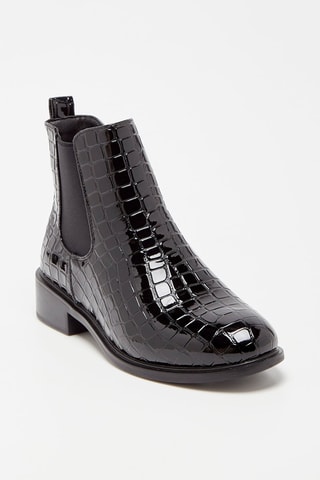 Botines con brillo - Negro