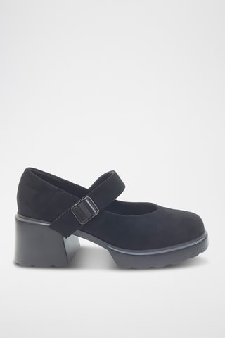 Mary Janes met Sleehak - Zwart