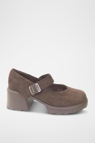 Wedge Mary Janes - Bruin