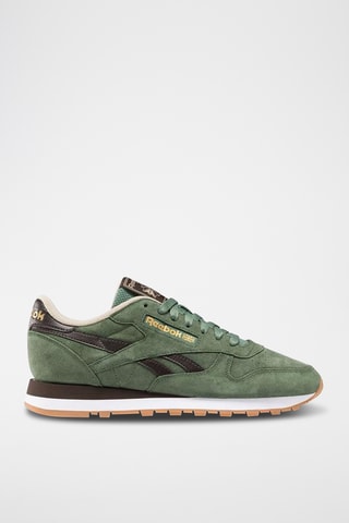 Zapatillas de nobuk Classic Leather - Verde oscuro