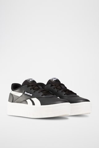Zapatillas de piel con plataforma Court Advance Surge - Negro